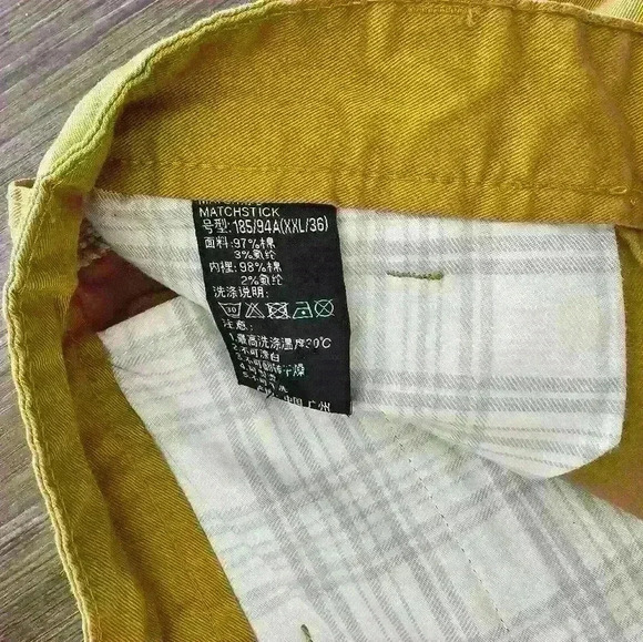 NWT Mens Matchstick Brown Chinos 36×32 - Picture 3 of 4